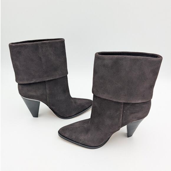 DKNY Padded Cerise Pointed Toe Block Heel Booties Women's Size US6M EU36B - Picture 5 of 10